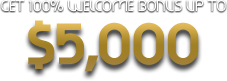 Get 100% Welcome Bonus